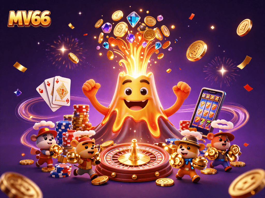 Engage with MV66's thrilling casino adventure showcasing treasures, games, and winning moments.