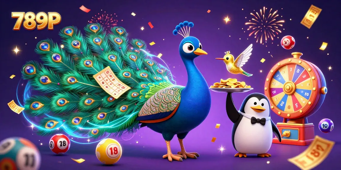 Engage with 789P's vibrant casino scene filled with colorful lottery elements and celebratory characters.
