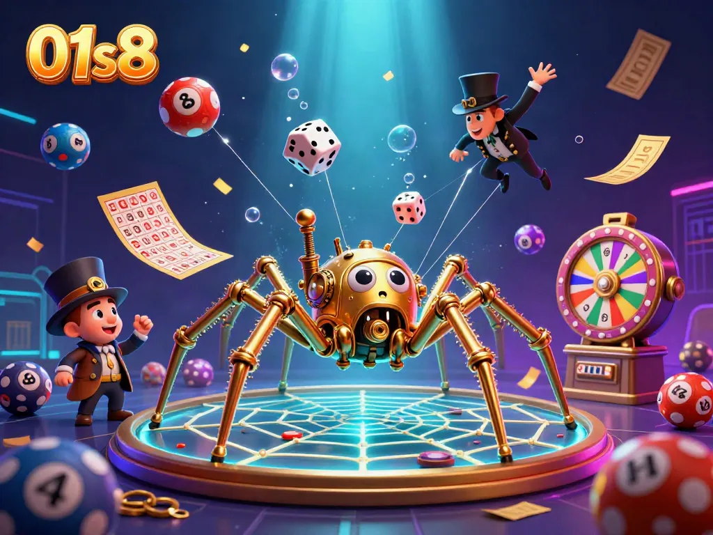 Engage with the thrilling 01s8 casino experience featuring vibrant lottery and gaming elements.