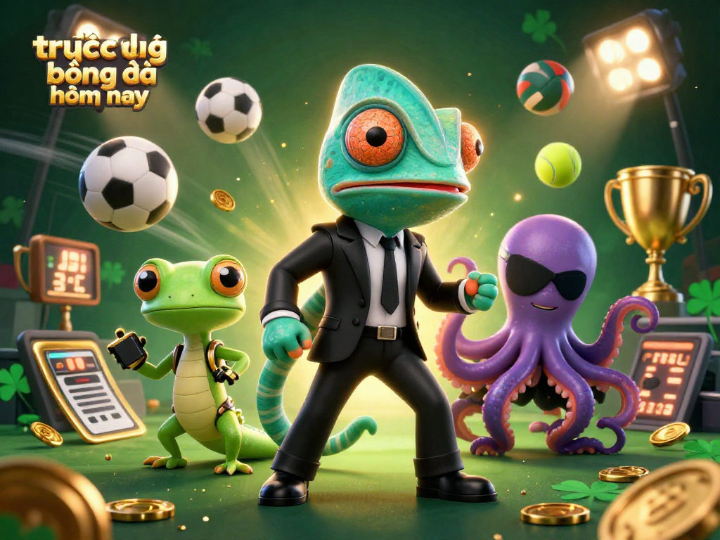Experience trực tiếp bóng đá hôm nay with our vibrant, dynamic sports betting illustration.