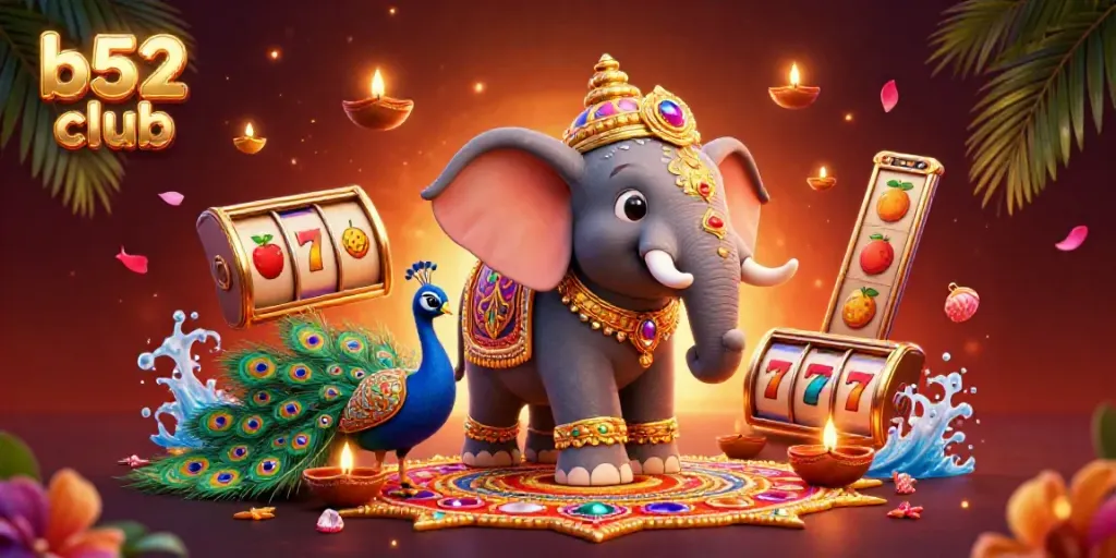 Experience thrilling gameplay at b52 club with vibrant slot reels and rich colors.