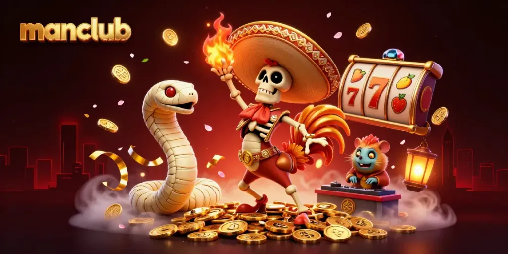Engaging manclub online casino scene showcasing vibrant characters and rich gaming elements.