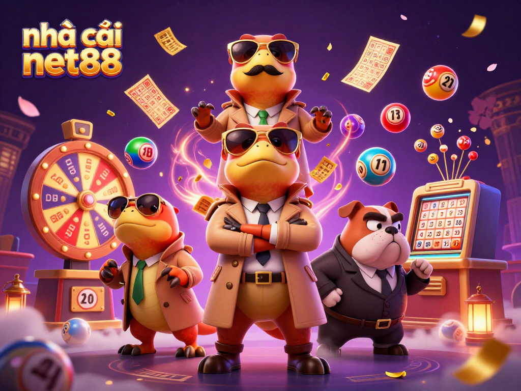 Play at nhà cái net88 with thrilling lottery elements surrounded by dynamic casino excitement.