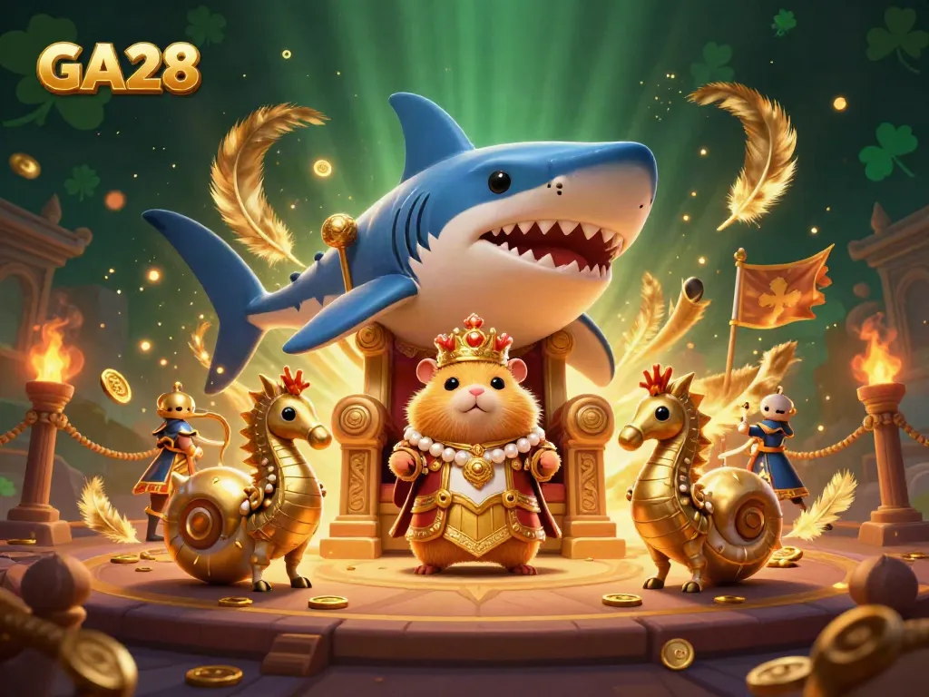 Experience GA28's vibrant online casino world with spectacular elements and characters.